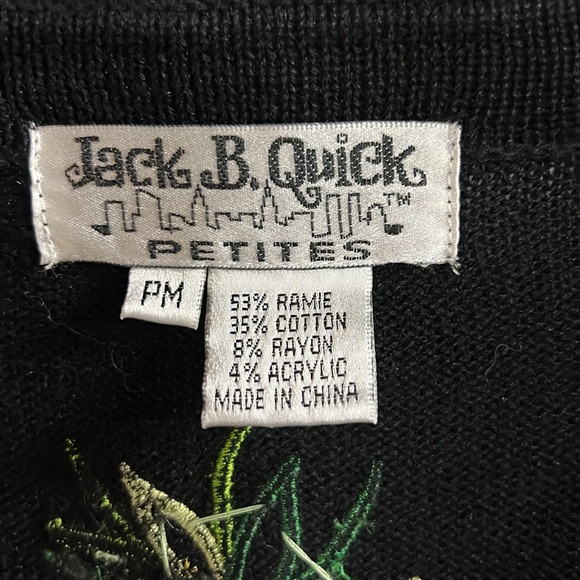 Vintage Jack B. Quick Sequined Fruit Cardigan. Med. - Picture 2 of 6